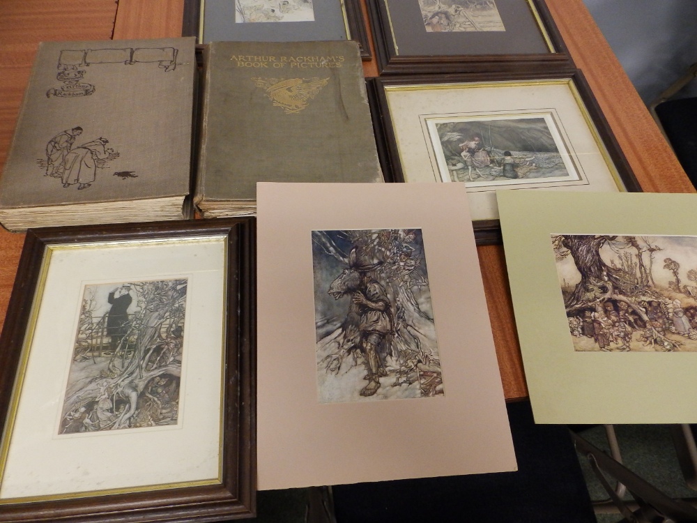 Seven Rackham colour prints, an Arthur Rackham Book of Pictures and the Ingoldsby Legends - a/f. ( - Image 2 of 2