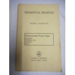 Two David & Charles proof volumes - Rupert Furneaux 'Primitive Peoples' and George Boon '
