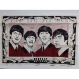 A Beatles tea towel in Irish linen - as new.