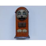 A 1920's/30's Bonzo tinplate Money Bank by Saalheimer & Strauss, Bavaria, 7" high - a/f and with the