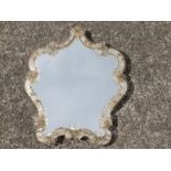 A 20thC Venetian glass wall mirror, 17.5" high.
