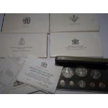 Five cased Franklin Mint Proof coin sets - Trinidad & Tobago (2), Bahamas, Cayman Islands &