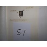 A single Senator Medium album leaf - GB Queen Victoria - One Penny Black 1840, Imperforate, Die 1.