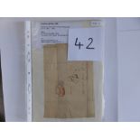 GB pre-adhesive stamp post; two unpaid 1810 letter front covers, two entires 1815 & 1816 and two