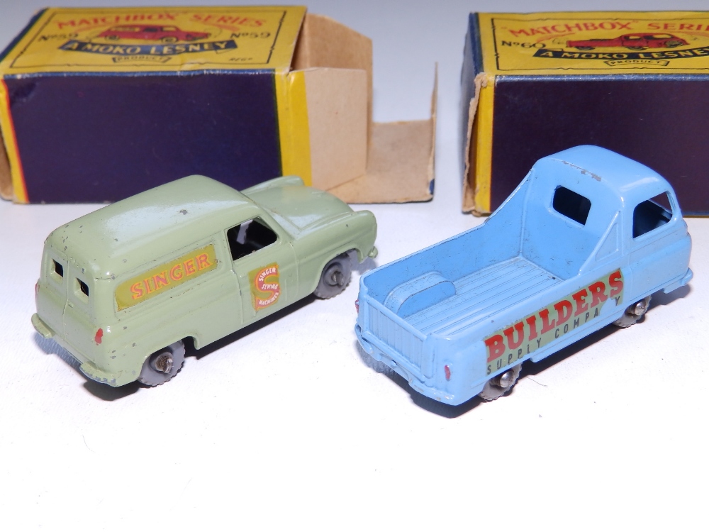 A boxed Matchbox Singer Van No. 59 and a boxed Morris J2 Builder's Van (2) - Image 2 of 4