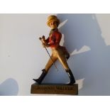 An old Johnnie Walker composition advertising figure, 15.5" high.