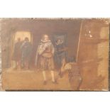 Fred Roe RI (1864-1947) - oil on canvas - sketch for his painting 'Philip IV visiting Velazquez in