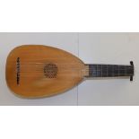 A 20thC Stefan Czaskpi lute with barrel back - May 1978 No.3, 29" overall in J. H. Savage case.