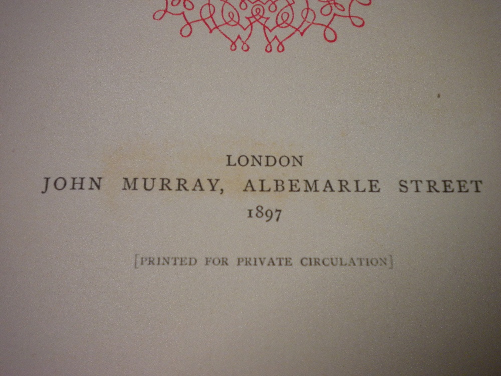 HRH Prince Henry of Battenburg' printed for private circulation in 1887, signed by Princess - Image 4 of 4