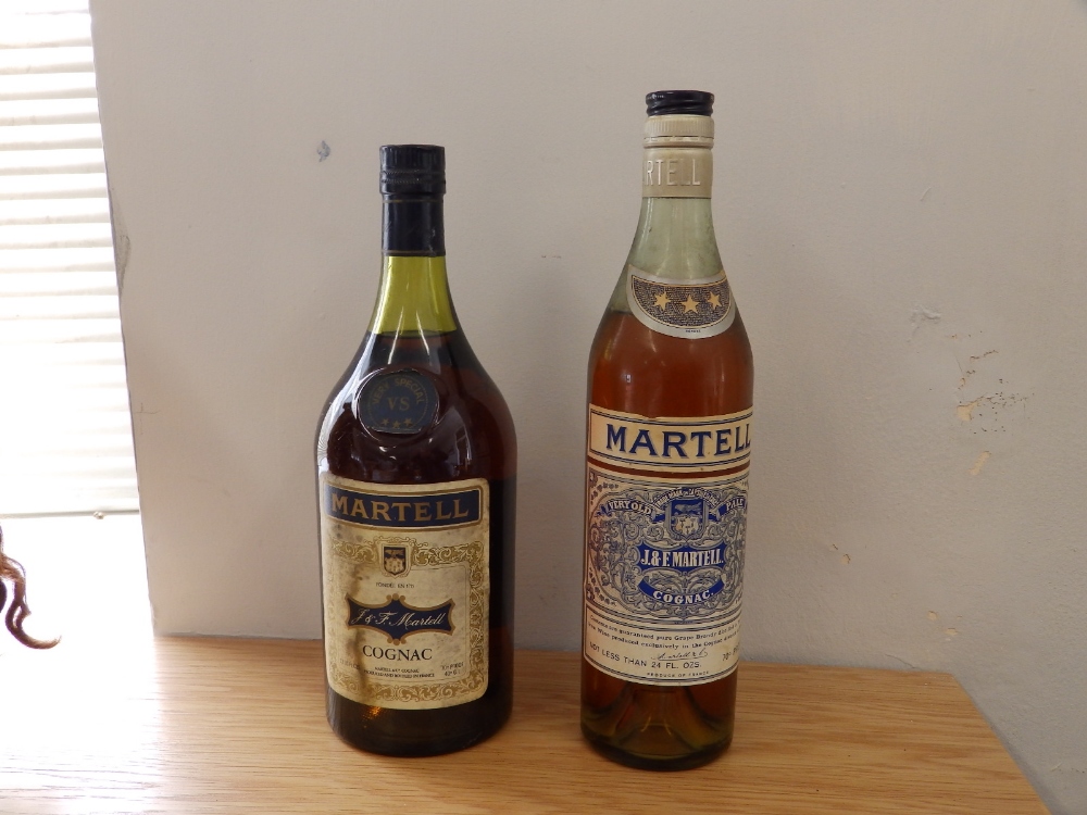 A bottle of Martell 'Very Old Pale Cognac', and a Martell VS Cognac. (2)