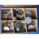 A collection of old wrist watch dials including Roamer, Webro & Winton.