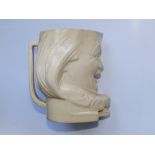 An Ashtead Pottery limited edition white glazed character jug - David lloyd George - 7/1,000.