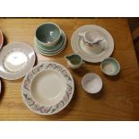 18 pieces of Susie Cooper table ware.