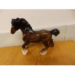 A Beswick cantering shire horse - 975.