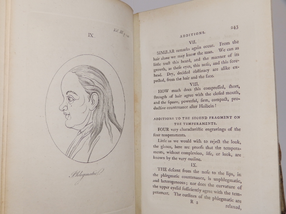 Lavater - 'Essays on Physiognomy' - vols I & III. - Image 3 of 7