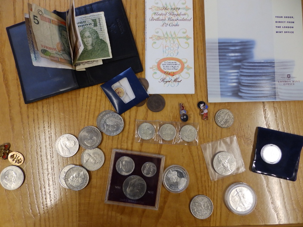 A 1937 Royal Commemorative silk handkerchief , modern Royal Commemorative coins and others. - Image 2 of 2