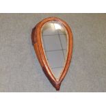A horse leather collar mirror.