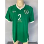 IRELAND - STEPHEN KELLY 2010 MATCH WORN SHIRT