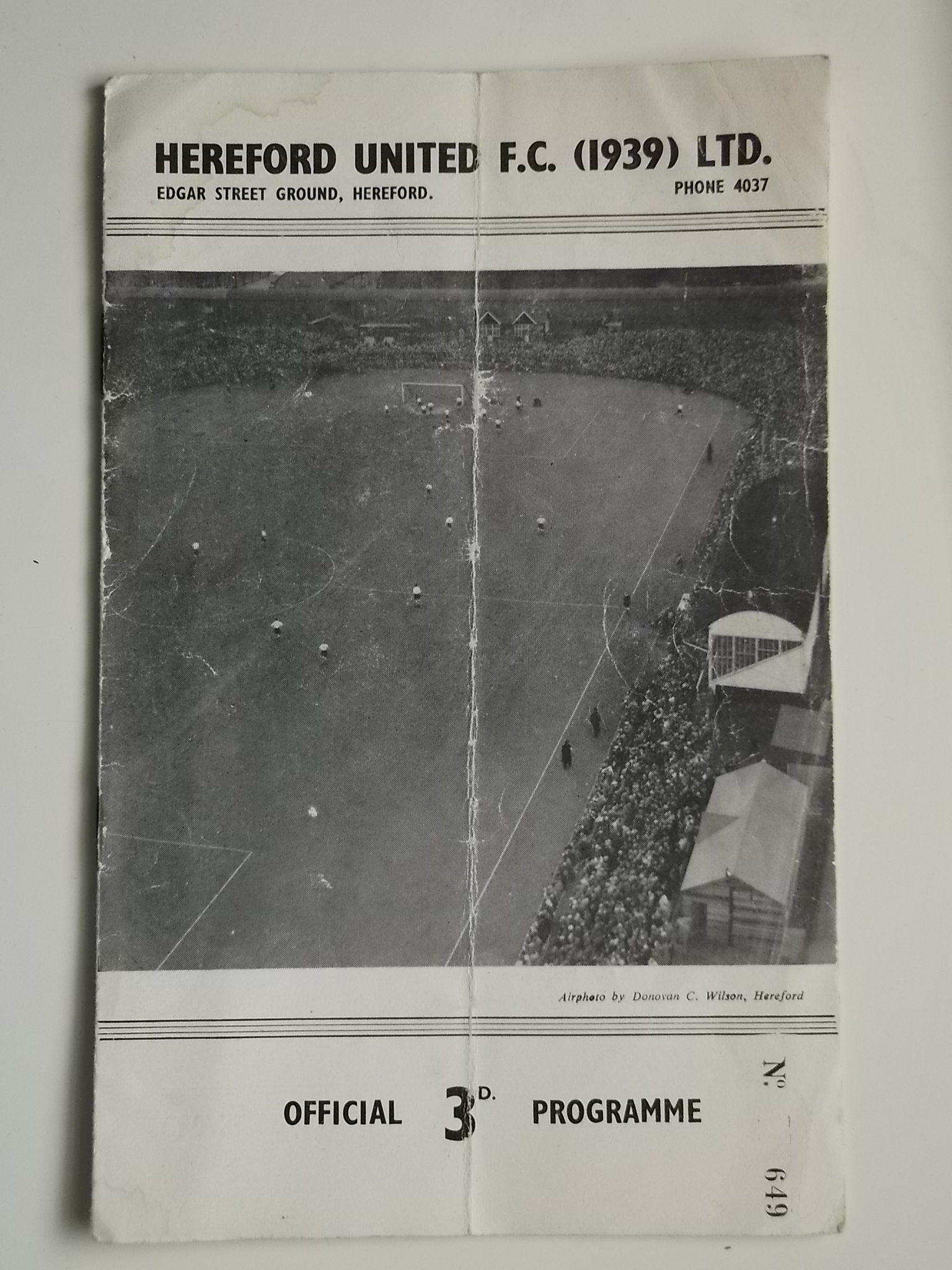 1952-53 HEREFORD UNITED V WORCESTER CITY