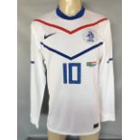 HOLLAND - WESLEY SNEIJDER MATCH ISSUED SHIRT