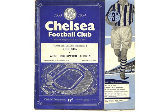 COLLECTION OF WEST BROMWICH ALBION WBA V CHELSEA HOME & AWAY PROGRAMMES - Image 5 of 8