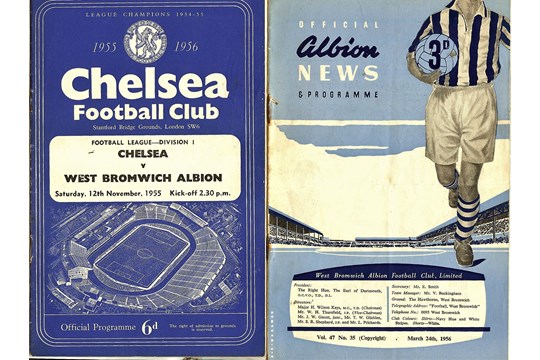 COLLECTION OF WEST BROMWICH ALBION WBA V CHELSEA HOME & AWAY PROGRAMMES - Image 7 of 8