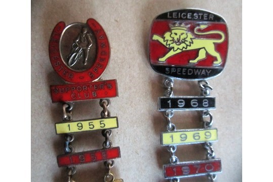 SPEEDWAY BADGES - LEICESTER HUNTERS 1955-1962 & LEICESTER LIONS 1968-1983: - Image 2 of 5