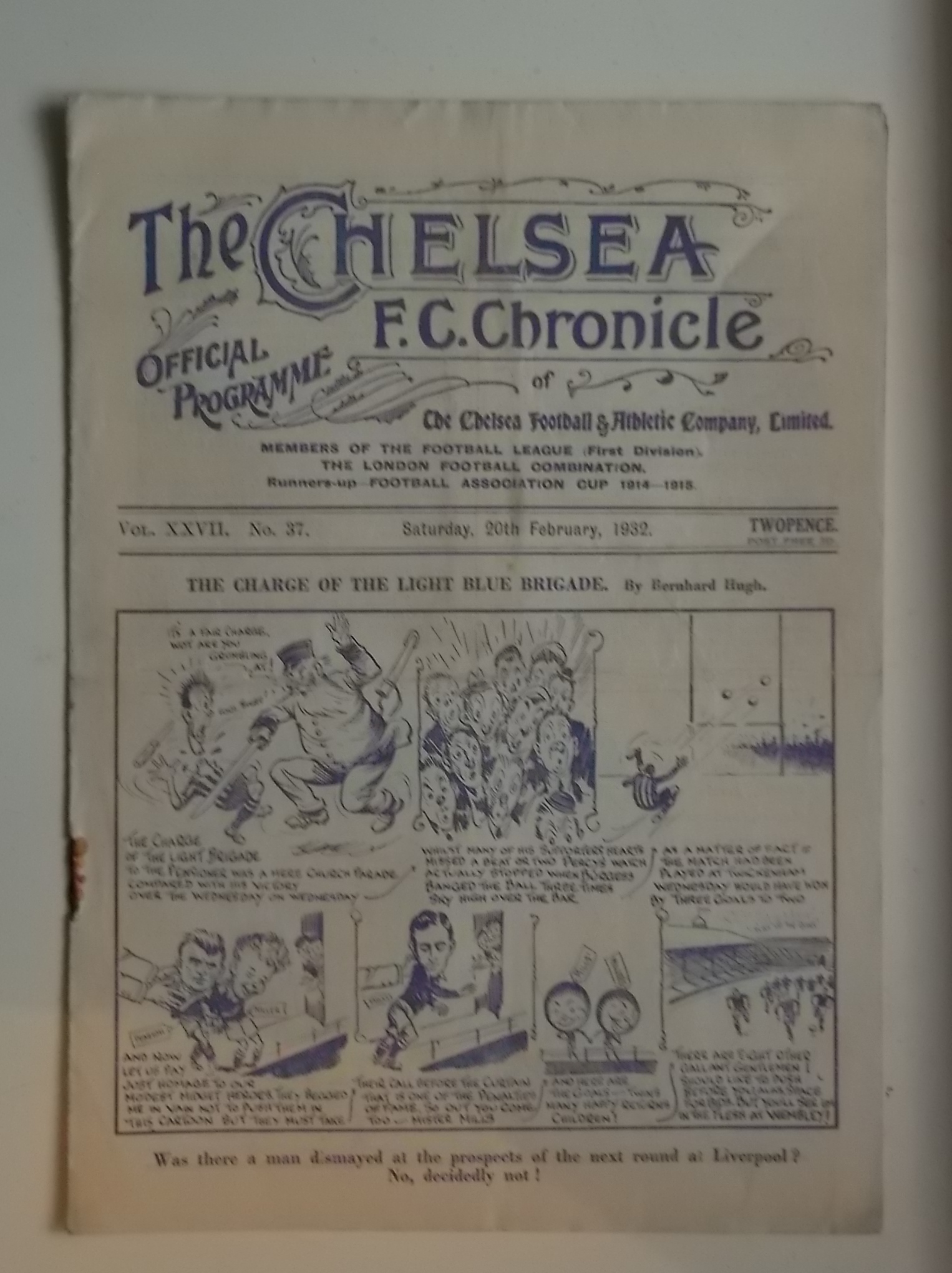 1931-32 CHELSEA V GRIMSBY