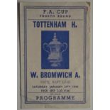 1947-48 TOTTENHAM V WEST BROMWICH ALBION FA CUP - PIRATE PROGRAMME