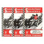 SPEEDWAY - SUNDERLAND'S VERY 1ST MEETING V NEWCASTLE + EDINBURGH & SHEFFIELD