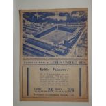 1938-39 EVERTON RESERVES V LEEDS UNITED RESERVES