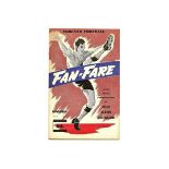 FAN-FARE VOL. 1 NO. 3 (1954-55) COVERS ASTON VILLA BIRMINGHAM CITY WEST BROMWICH WBA