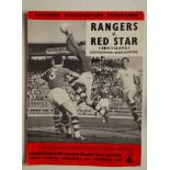 1959 GLASGOW RANGERS V RED STAR