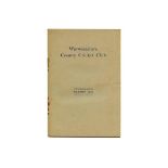CRICKET - WARWICKSHIRE C.C.C. ANNUAL REPORT 1933