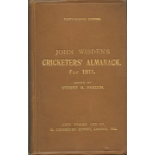 WISDEN CRICKETERS ALMANACK 1911 ORIGINAL HARDBACK