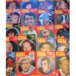 85 COPIES OF GOAL MAGAZINE ALL 1968-1970