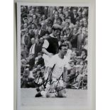 BLACKPOOL V BURNLEY PHOTOGRAPH SIGNED BY JIMMY ARMFIELD