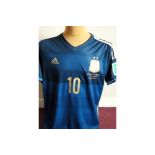 LIONEL MESSI 2014 WORLD CUP FINAL MATCH WORN SHIRT