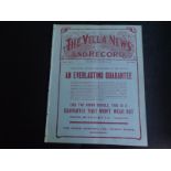 1907-08 ASTON VILLA RESERVES v WEST BROMWICH ALBION RESERVES