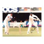 CRICKET - WORCESTER'S STEVE RHODES PLAYING FOR ENGLAND HAND SIGNED PRESS PHOTO