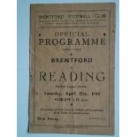 1943-44 BRENTFORD V READING