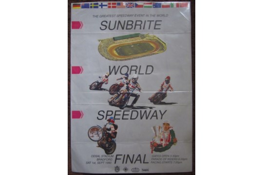 SPEEDWAY - 1990 WORLD FINAL AT ODSAL LARGE ADVERTISING POSTER