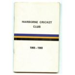 CRICKET - HISTORY OF HARBORNE C.C. 1868 - 1968 WARICKSHIRE INTEREST