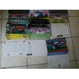 ASTON VILLA COLLECTION OF TEAM SHEETS, POSTERS ETC