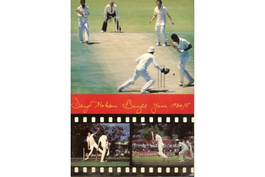 CRICKET - DENYS HOBSON WESTERN PROVINCE SOUTH AFRICA BENEFIT BROCHURE