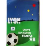 ORIGINAL FRANCE 1998 WORLD CUP POSTER - LYON