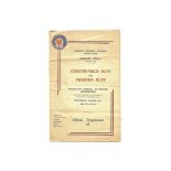 1952-53 CHESTERFIELD BOYS V SWANSEA BOYS E.S.F.A. FINAL 2ND LEG