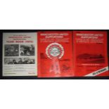 MANCHESTER UNITED FIRST THREE SUPPORTERS' CLUBS YEARBOOKS 72 73 & 74