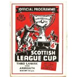 SCOTTISH LEAGUE CUP SEMI-FINAL 1959 THIRD LANARK V ARBROATH AT RANGERS