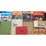 COLLECTION OF 9 VINTAGE FOOTBALL BOOKS 1952-1974